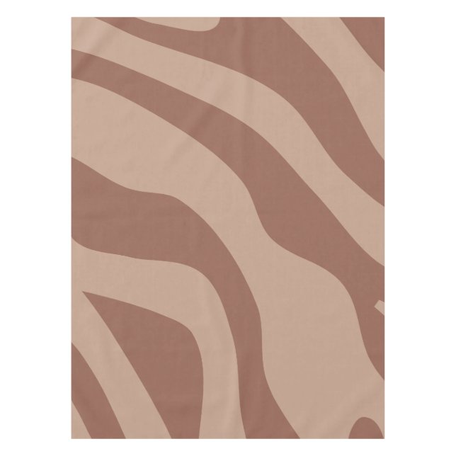 Retro Abstrakt Mocha Mousse 02 Tischdecke (Vorderseite)