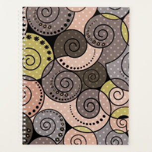 Retro, abstrakt, Spiralen Planer