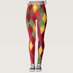 Retro Abstrakt: Vintages Muster Leggings