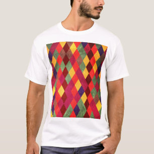 Retro Abstrakt: Vintages Muster T-Shirt