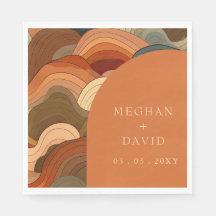 Retro Abstrakt Wave Arch Gran Café Al Porto