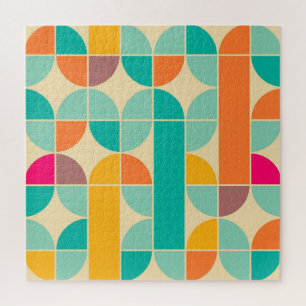 Retro-Abstrakt: Zeitloses nahtloses Design. Puzzle