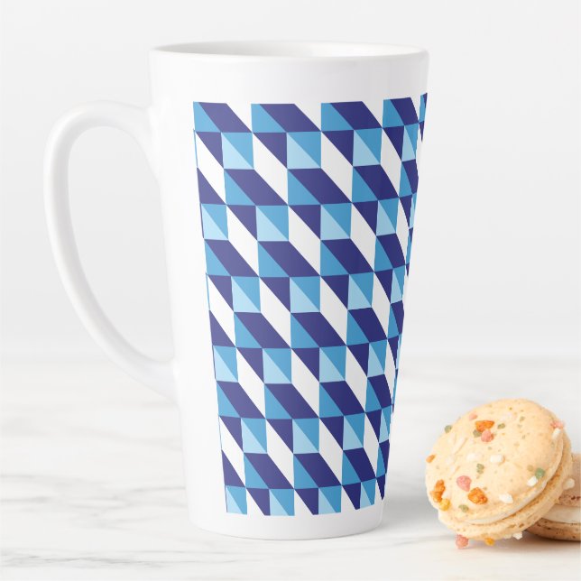 Retro-Abstrakte Farbtöne des geometrischen Musters Milchtasse (Beispiel)