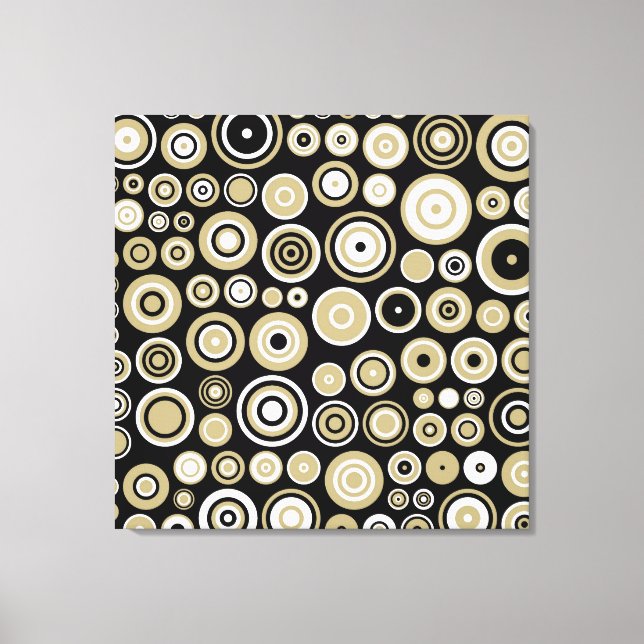 Retro Abstrakte Kunst - überzogene Canvas Leinwanddruck (Vorderseite)