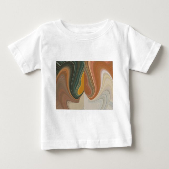 Retro Abstrakte Kunstdrucke Baby T-shirt (Vorderseite)