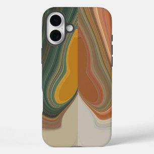 Retro Abstrakte Kunstdrucke iPhone 16 Plus Hülle