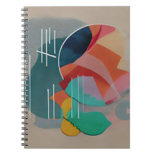 Retro abstrakte minimalistische Kunst Notizblock