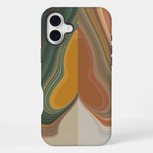 Retro-Abstrakter-Kunst-Druck iPhone 16 Plus Hülle