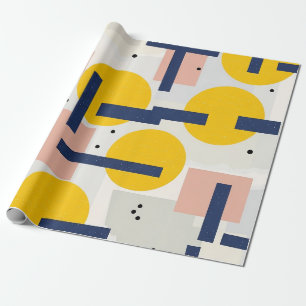 Retro Abstrakter Pinselstrich (12) Geschenkpapier