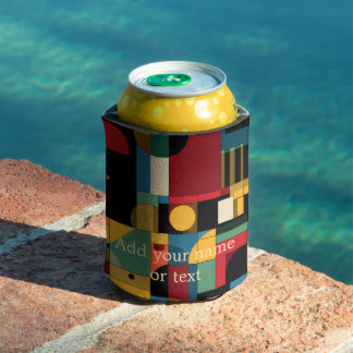 Retro Abstraktes Bauhaus Geometrisches Mosaik Pers Dosenkühler