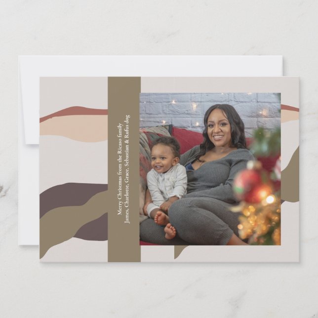 Retro Abstraktes Foto Weihnachten (Vorderseite)