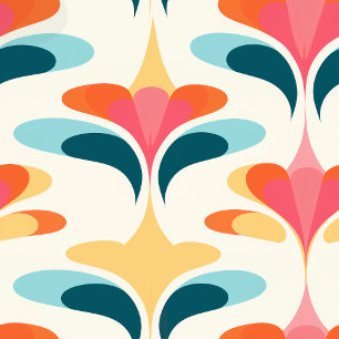 Retro-Abstraktes Hintergrundbild - lebendiges Wand