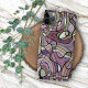 Retro Abstraktes, Lila Violet Mosaik Art Muster Case-Mate iPhone Hülle (Von Creator hochgeladen)