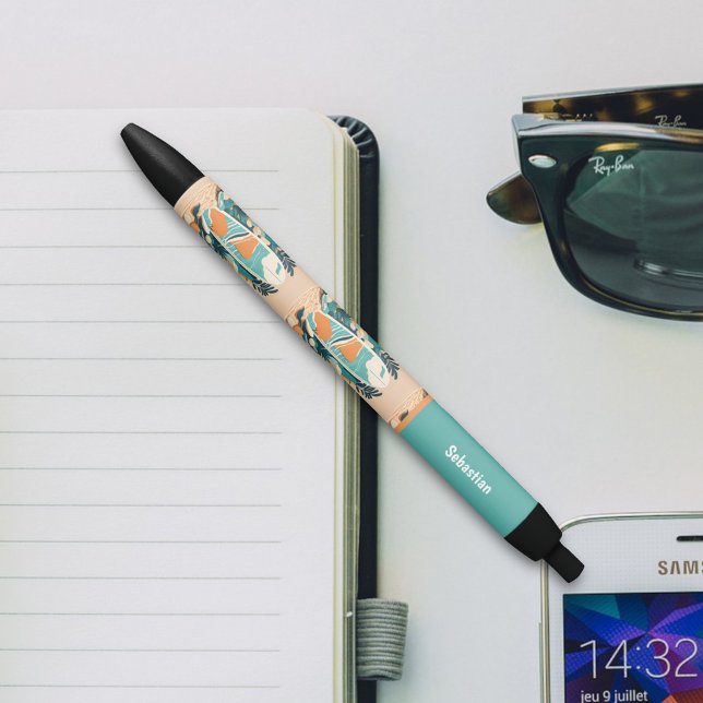 Retro Abstraktes Surfboard für Teens Kugelschreiber (Von Creator hochgeladen)