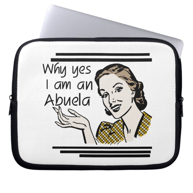 Retro Abuela Gits Laptopschutzhülle (Vorderseite)