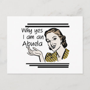 Retro Abuela T - Shirt und Geschenke Postkarte