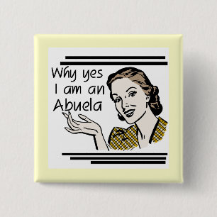 Retro Abuela T - Shirts und Geschenke Button