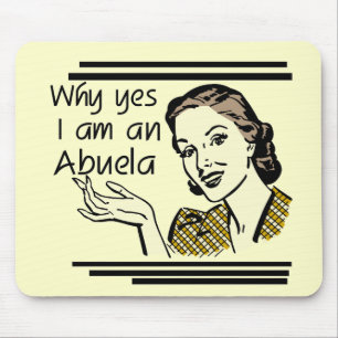 Retro Abuela T-Shirts und Geschenke Mousepad