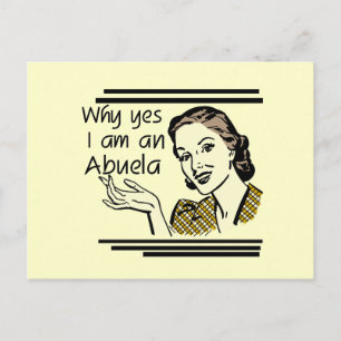 Retro Abuela T - Shirts und Geschenke Postkarte