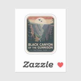 Retro-Abzeichen Black Canyon of the Gunnison Aufkleber