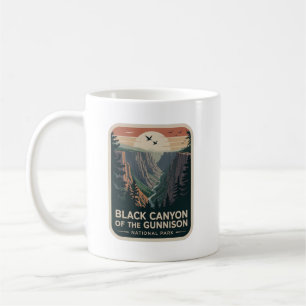 Retro-Abzeichen Black Canyon of the Gunnison Kaffeetasse