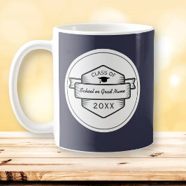 Retro-Abzeichen-Logo-Abschluss-Klasse 20XX Tasse