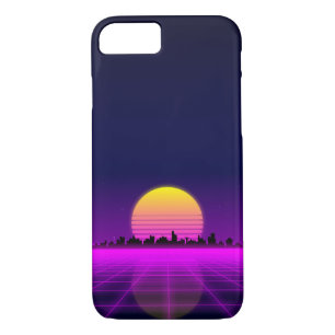 Retro Achtzigerjahre synthwave glühende Case-Mate iPhone Hülle