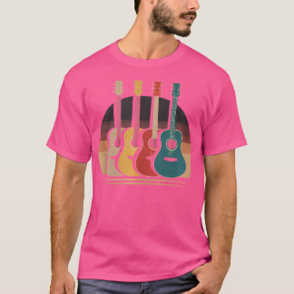 Retro Acoustic Gitarre Gitarrist Musikkapelle Musi T-Shirt