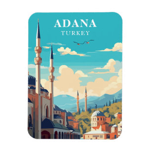 Retro Adana Türkei Reisen Souvenir Magnet