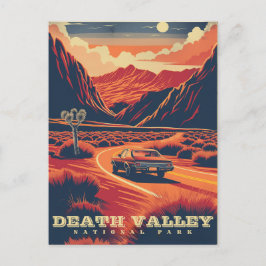 Retro Adventure in Death Valley (Nationalpark) Postkarte