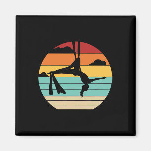 Retro Aerobic Yoga Aerialist Gymnastik Tänzerin Ae Magnet
