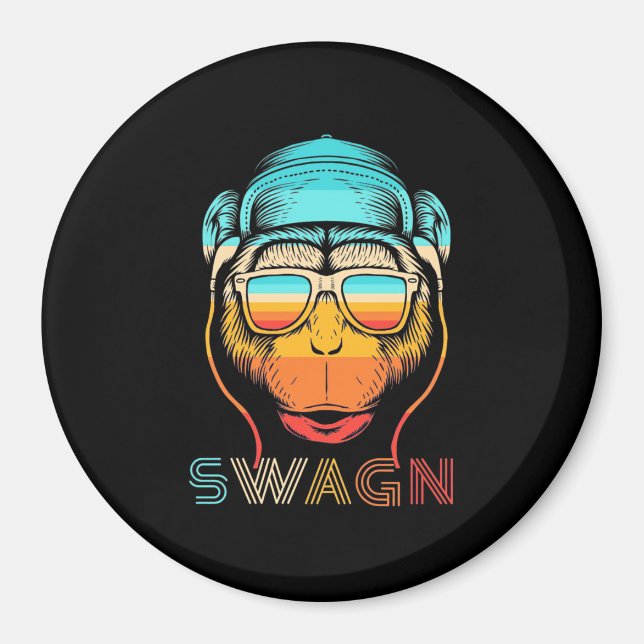 Retro-Affe wechseln Magnet (Vorne)