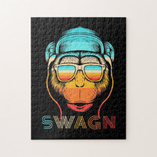 Retro-Affe wechseln Puzzle