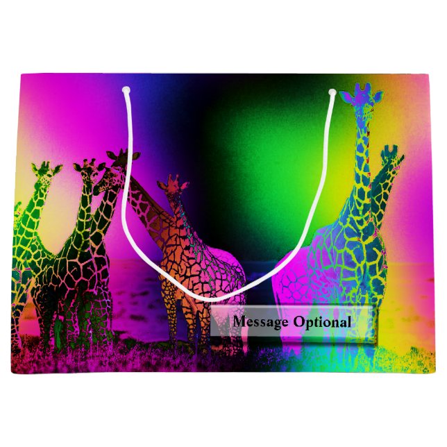 Retro Africa 1 Optionen Große Geschenktüte (Vorderseite)