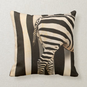 Retro African Mountain Zebra Throw Cushion Kissen
