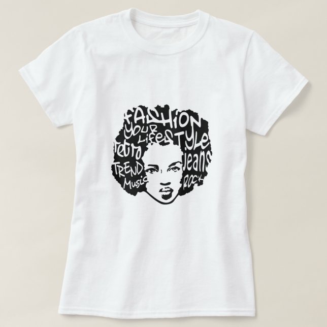 Retro Afro-T - Shirt (Design vorne)