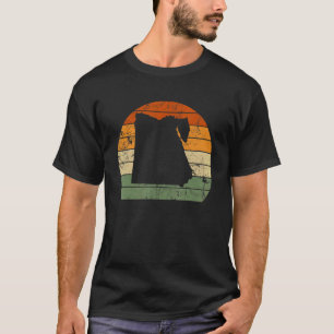 Retro Ägypten Ägyptische Karte Sunset National Day T-Shirt