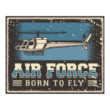 Retro Air Force Poster