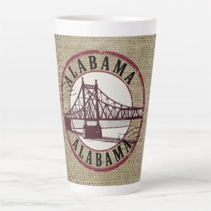Retro Alabama Bridge Briefmarke Milchtasse