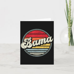 Retro Alabama Zuhause Staat Cool 70er Style Sunset Karte