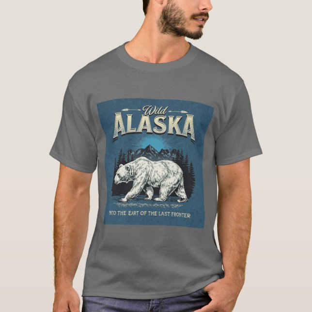 Retro Alaska Cruise Travel Shirt VintageInspired A (Vorderseite)