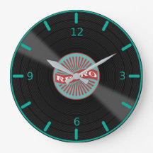 Retro Album Large Clock