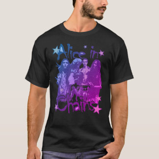 Retro Alice in Chains Stern Grafik Rock Band T-Shirt