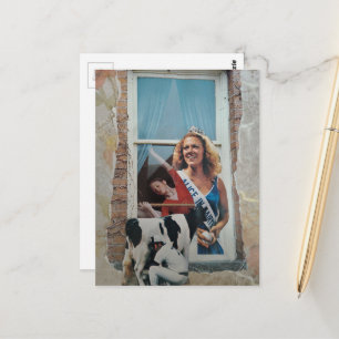 Retro-Alice in Dairyland-Collage  Postkarte