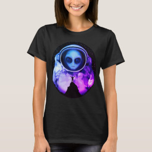 Retro Alien Astronaut T - Shirt
