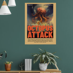 Retro-Alien-Sci-Fi-Film inspirierte Wandposter Poster