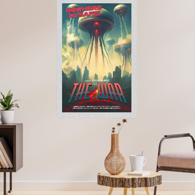 Retro Alien Sci-Fi Movie Inspired Wall Poster (Wohnzimmer 3)