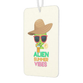Retro-Alien-Sommerstrand-Vibes Autolufterfrischer