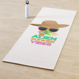 Retro-Alien-Sommerstrand-Vibes Yogamatte