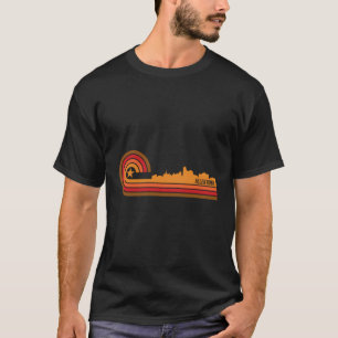 Retro Allentown Cityscape Allentown Pa Skyline T-Shirt